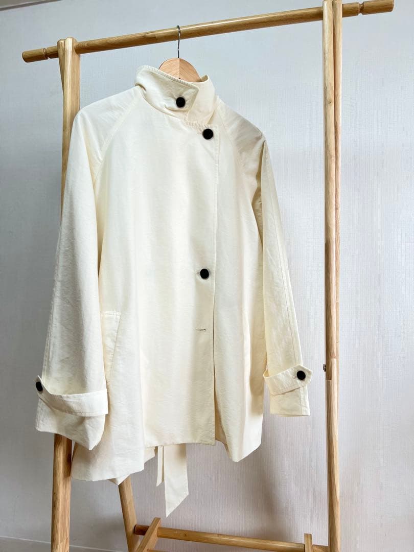 新品 TODAYFUL * Spring Short Trench エクリュ白