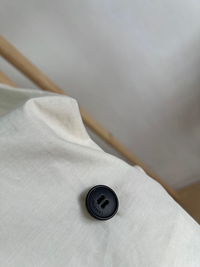 新品 TODAYFUL * Spring Short Trench エクリュ白