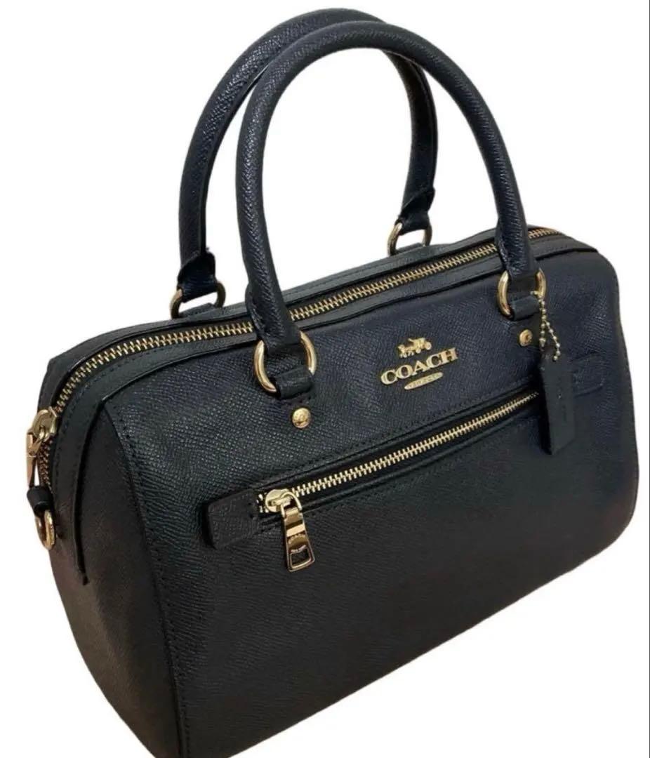 コーチ COACH ミニベネット 2wayブラック 上品でエレガントボストン