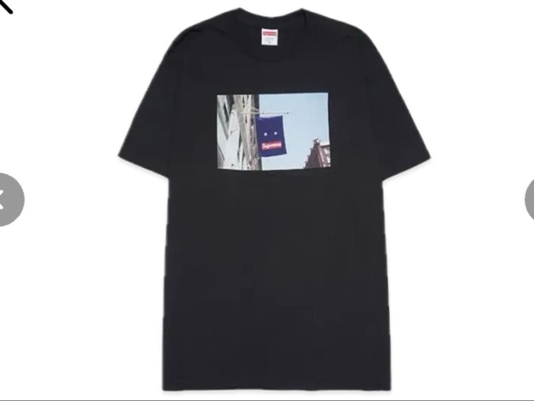 Supreme Banner Tee \"Black\" バーナーT