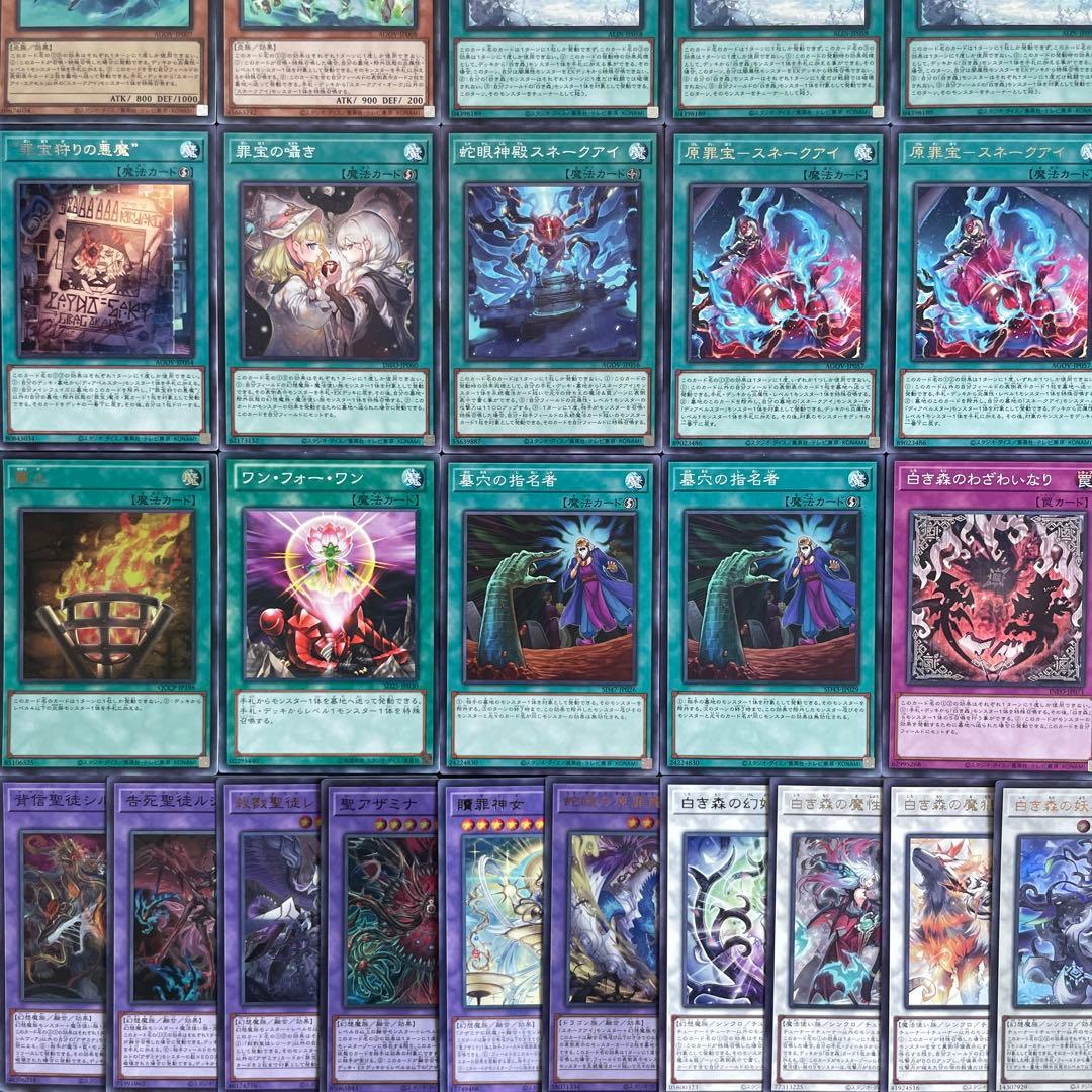 白き森 アザミナ スネークアイ 本格構築済み デッキ ディアベル 罪宝 リゼット