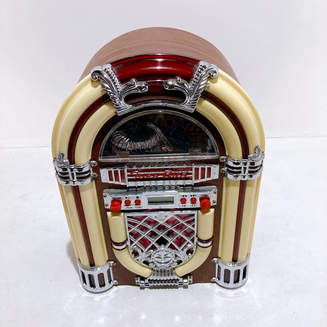 ☆【動作品】ジュークボックス CDプレーヤー レトロ アンティークEMA-003