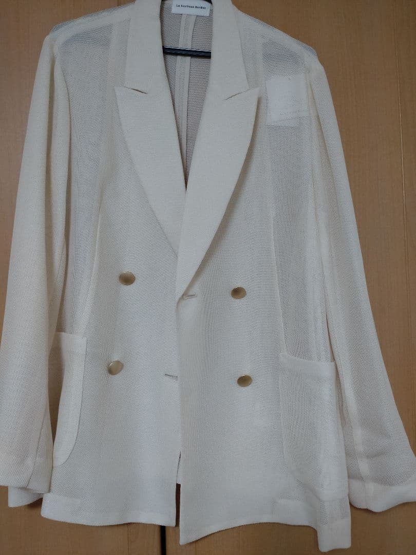La boutique BonBon 　メッシュメタルボタンライトジャケット