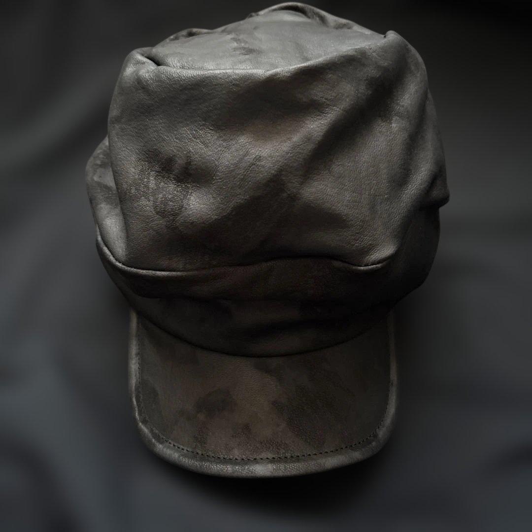 triangleshat black bleached turn cap タグ付