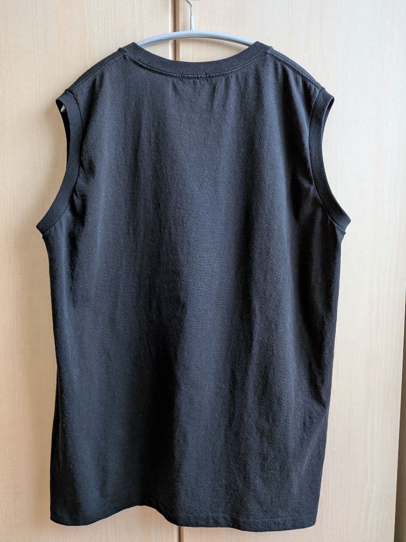 COMOLI 24SS コットンジャージノースリーブ フェードブラック