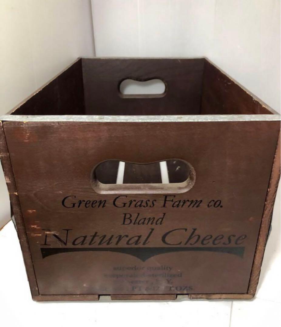 NATURAL CHEESE レトロ　木箱　収納