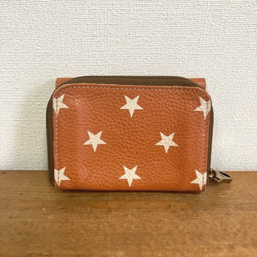 IL BISONTE イルビゾンテ 星柄 三つ折りウォレット