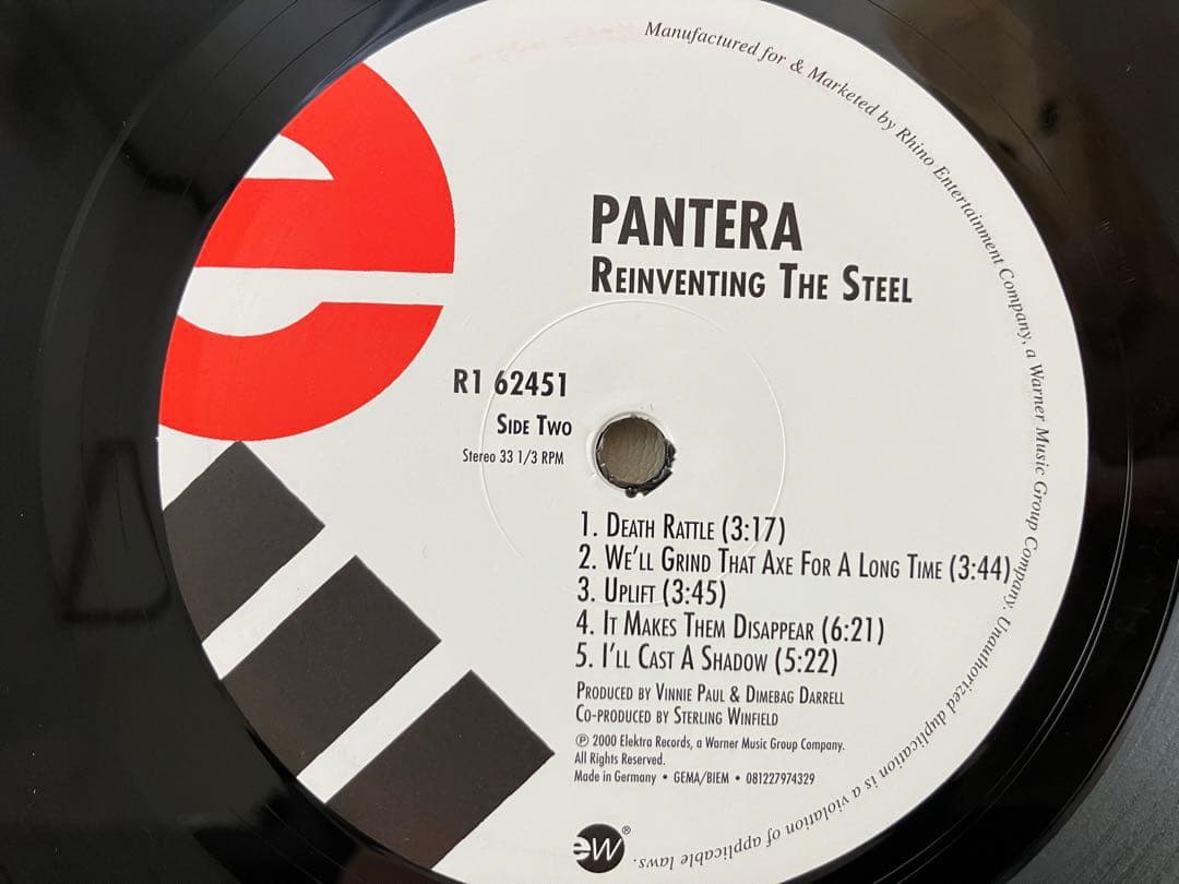 【美品】PANTERA - REINVENTING THE STEEL/激鉄LP