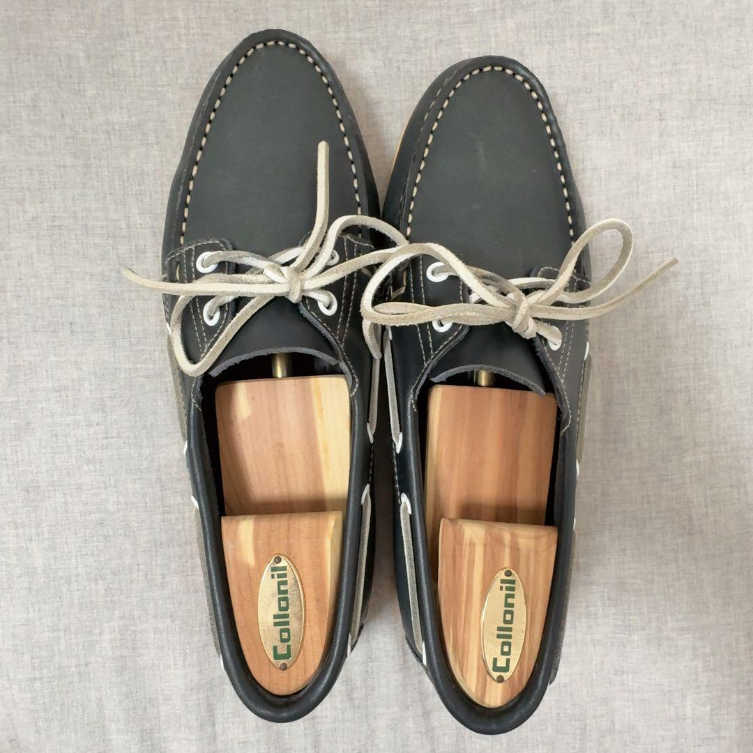 Paraboot ネイビー デッキシューズ 28cm