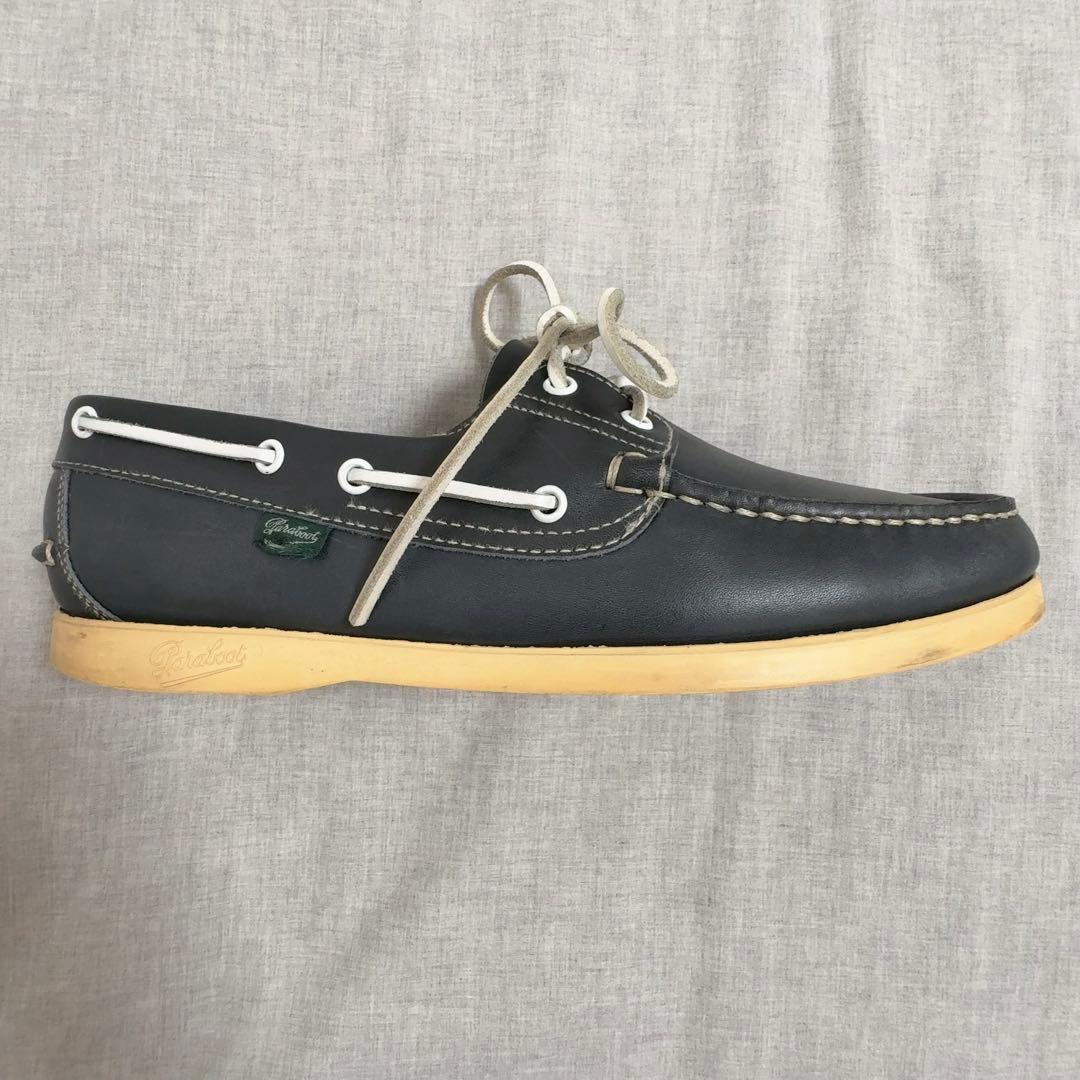 Paraboot ネイビー デッキシューズ 28cm