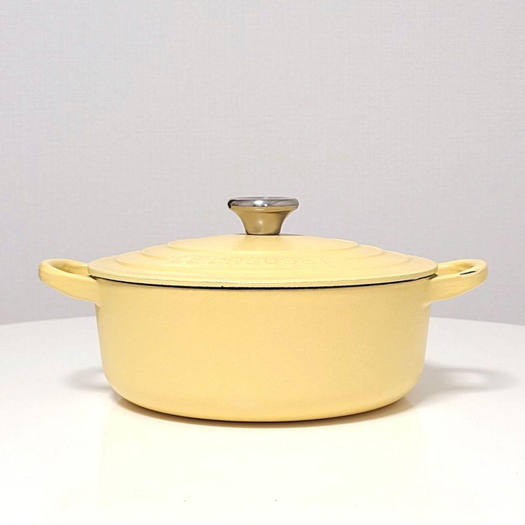 LE CREUSET ルクルーゼ　ココット　ロンド　18　ミモザ