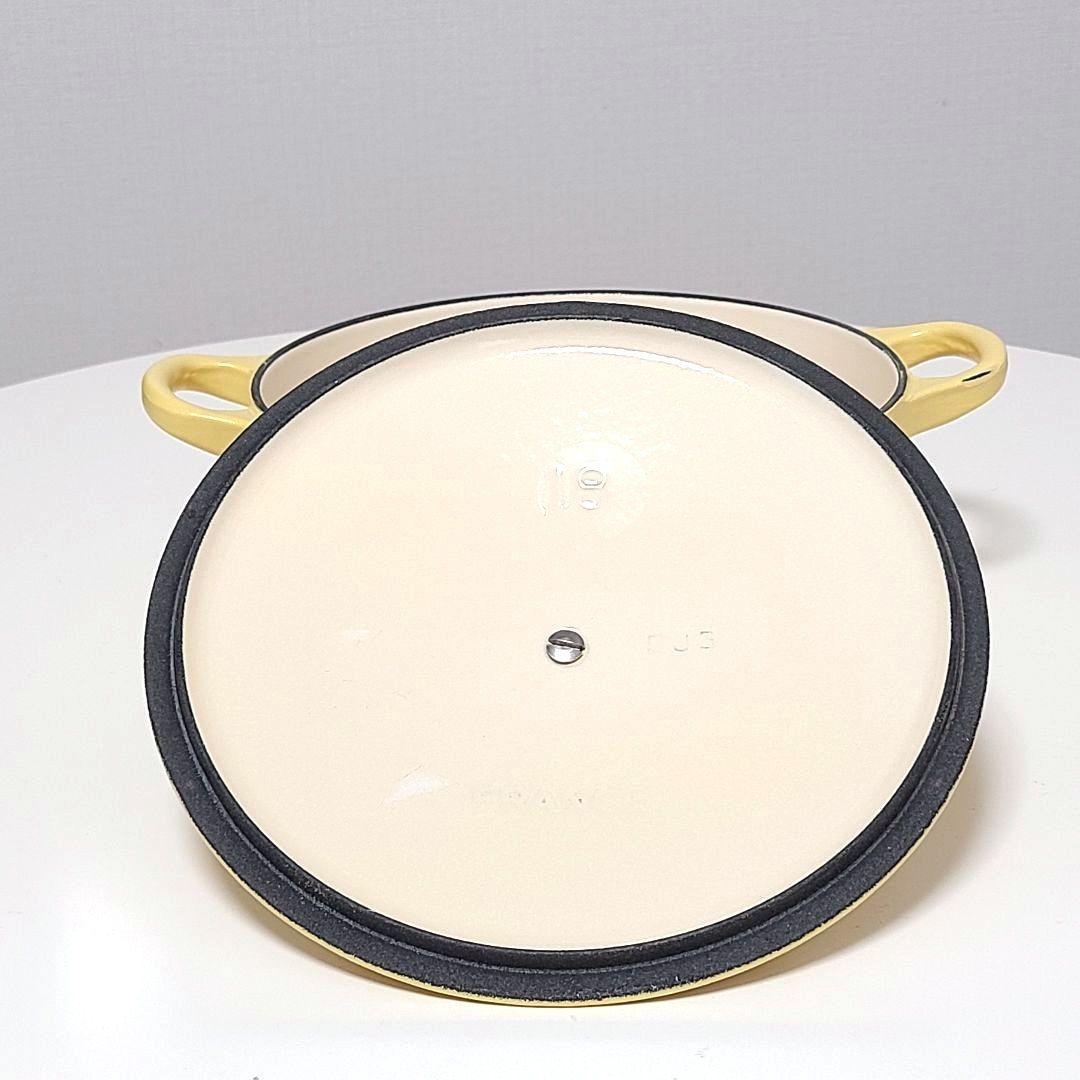 LE CREUSET ルクルーゼ　ココット　ロンド　18　ミモザ