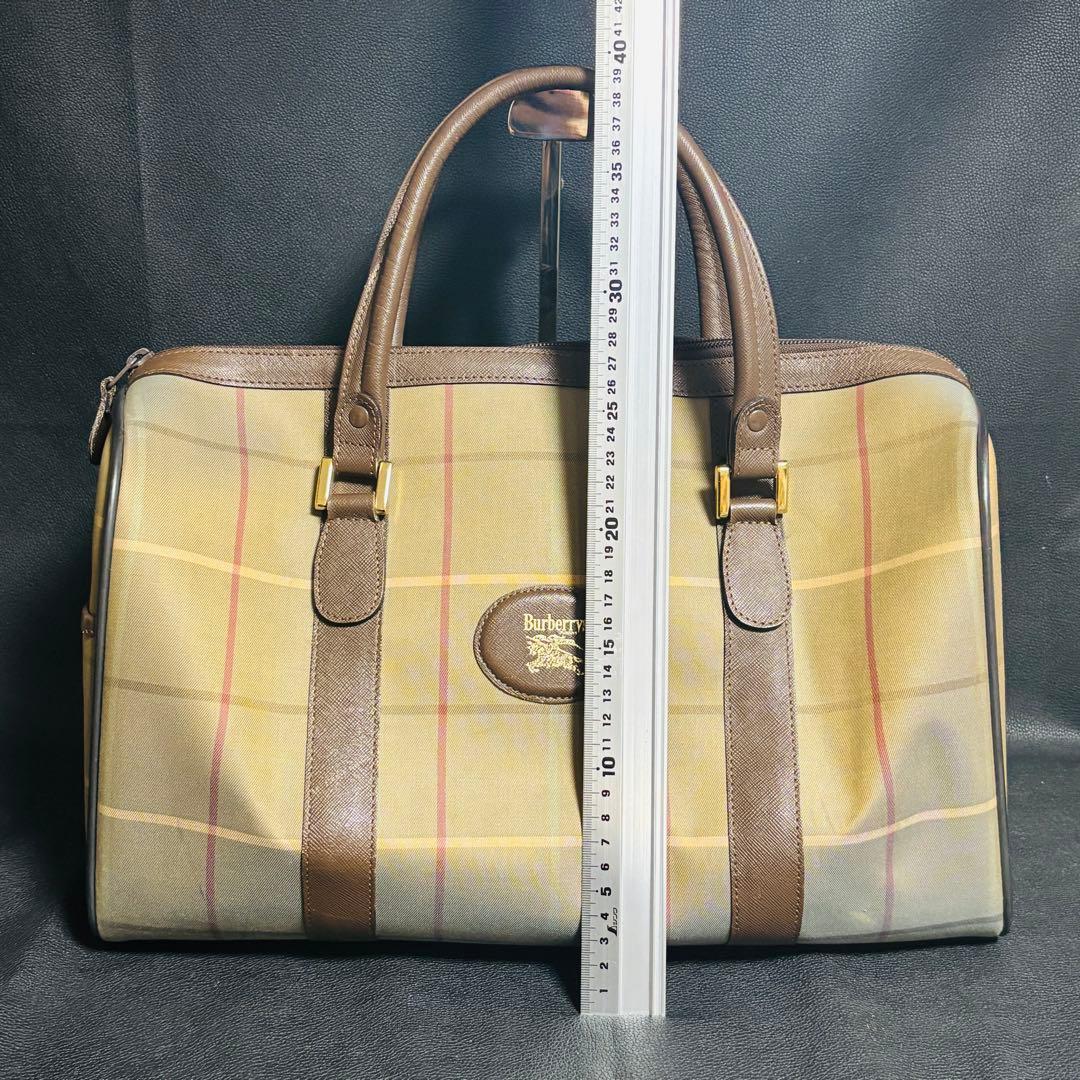BURBERRYSバーバリー チェック柄 ボストンバッグ　ミニボストン