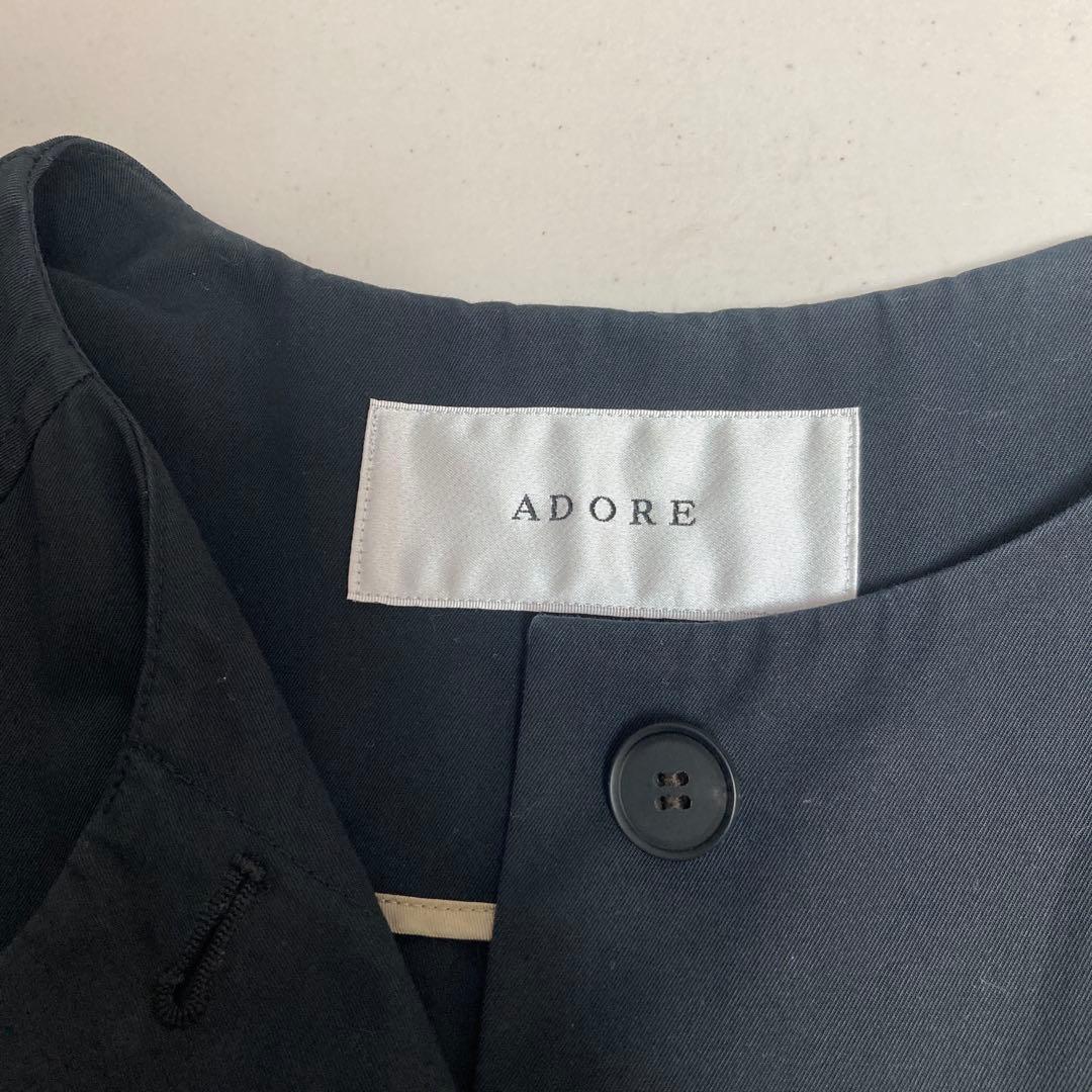 専用【ADORE】　コンパクトコットンノーカラーコート