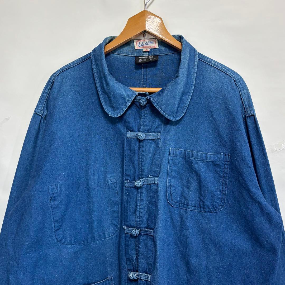 60s70s フレンチチャイナシャツ　L'AntiCher ユーロヴィンテージ