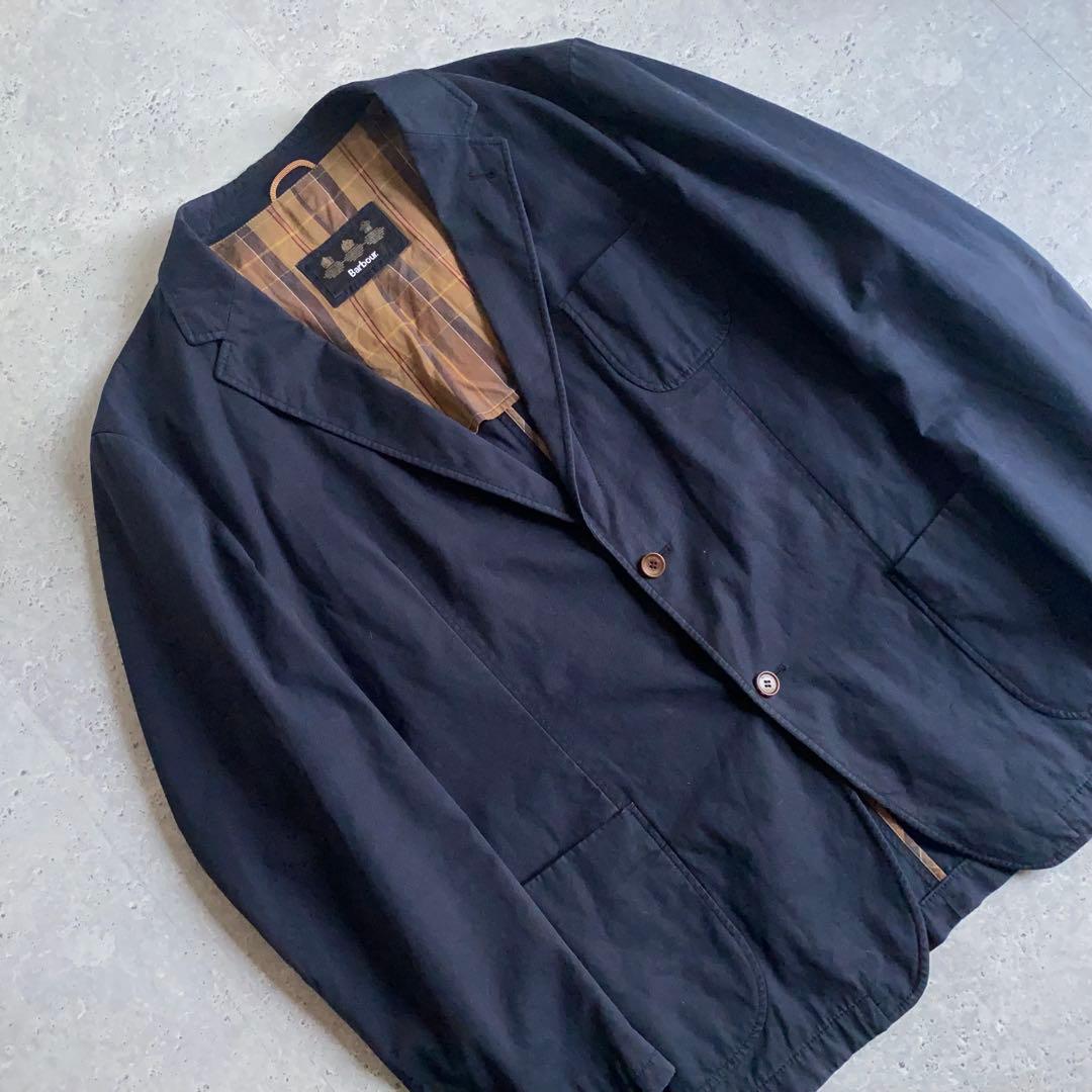 古着 BARBOUR コットンジャケット ブレザー オーバーサイズ