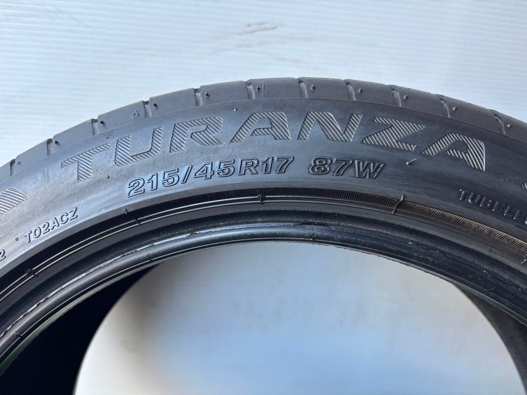 ②✅ 215/45R17 4本セットブリヂストントランザT002国産 送料無料‼️