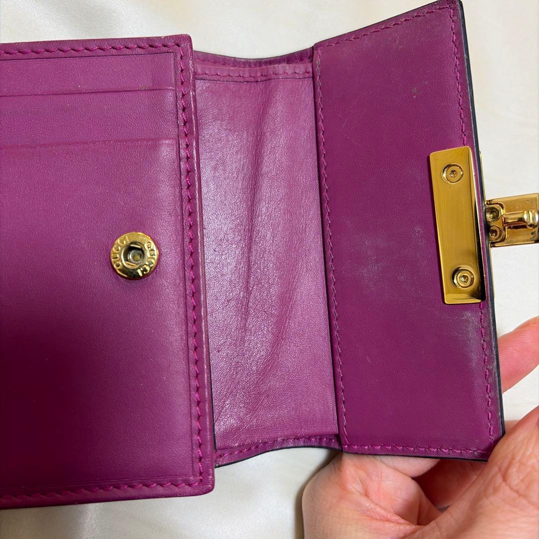 本日限定Gucci 財布　ピンク　レッド