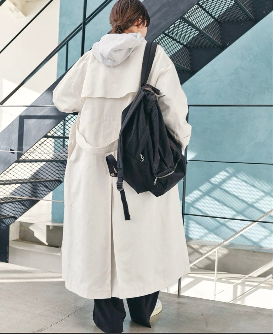 Spick and span ノーカラートレンチコート