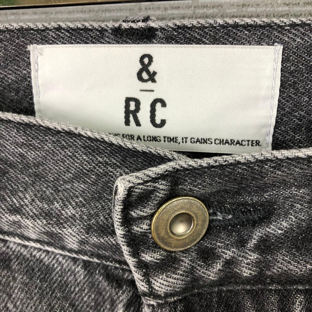 Curensology <&RC>ワイドルーズデニムパンツ 34 ブラック