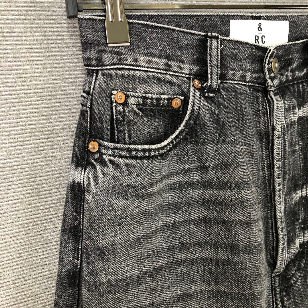 Curensology <&RC>ワイドルーズデニムパンツ 34 ブラック