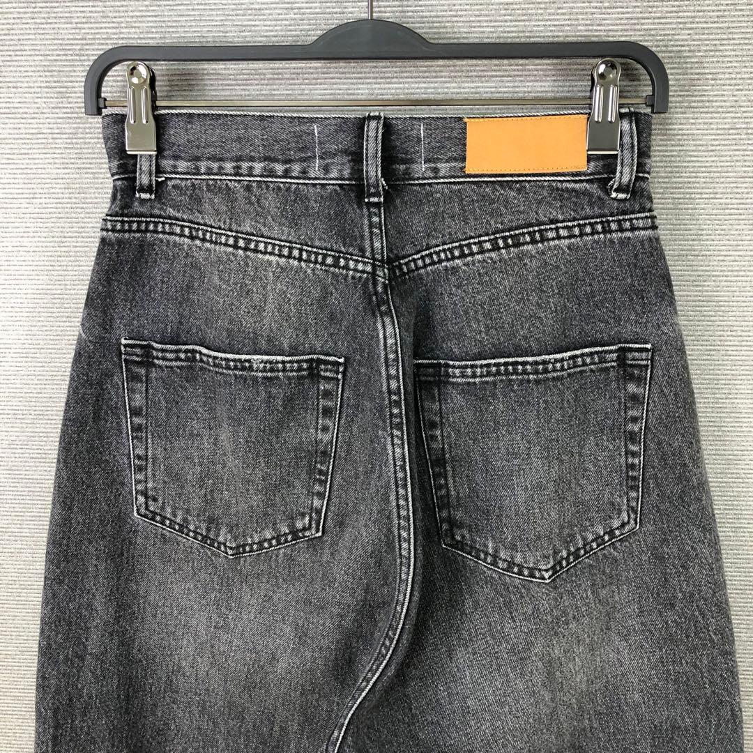 Curensology <&RC>ワイドルーズデニムパンツ 34 ブラック