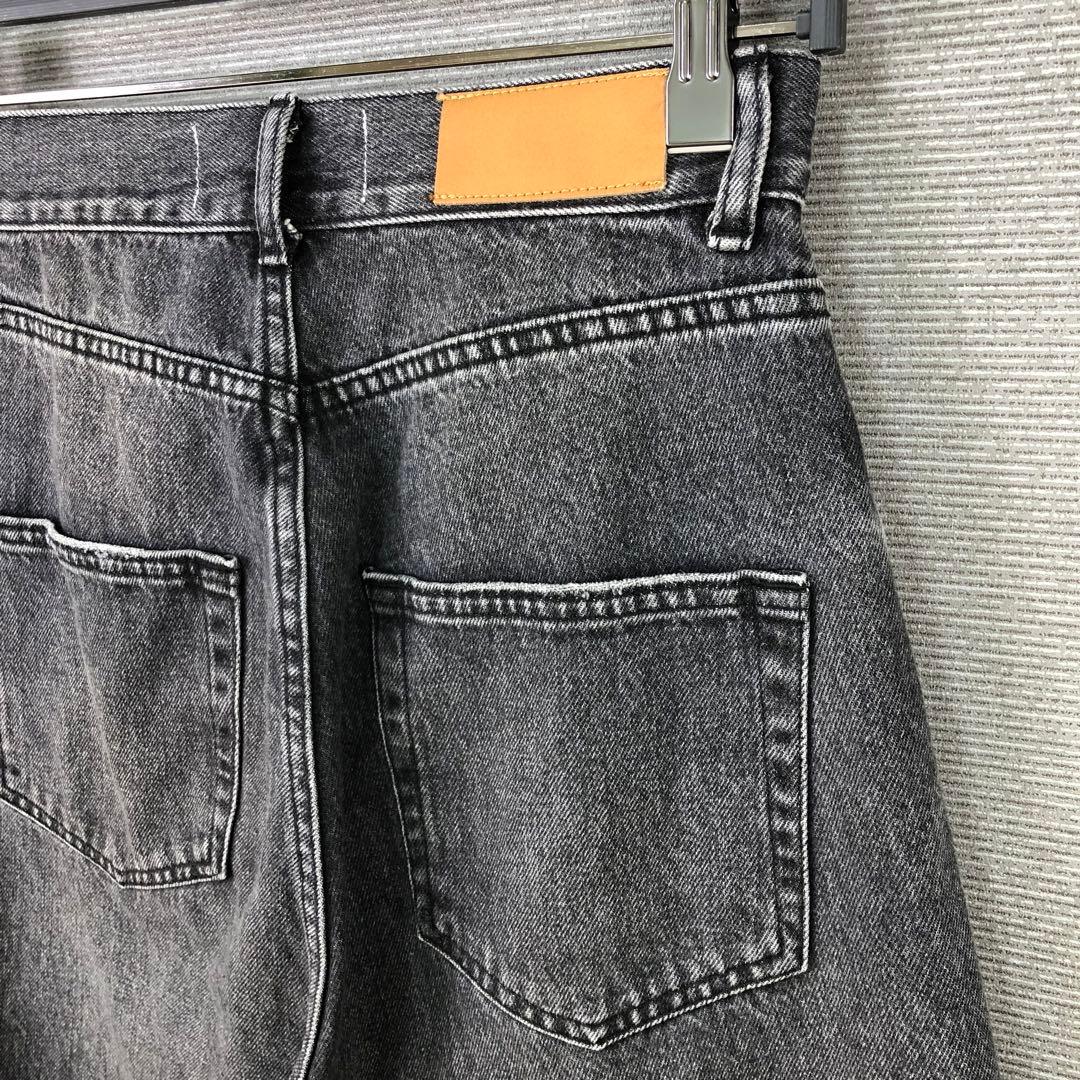 Curensology <&RC>ワイドルーズデニムパンツ 34 ブラック