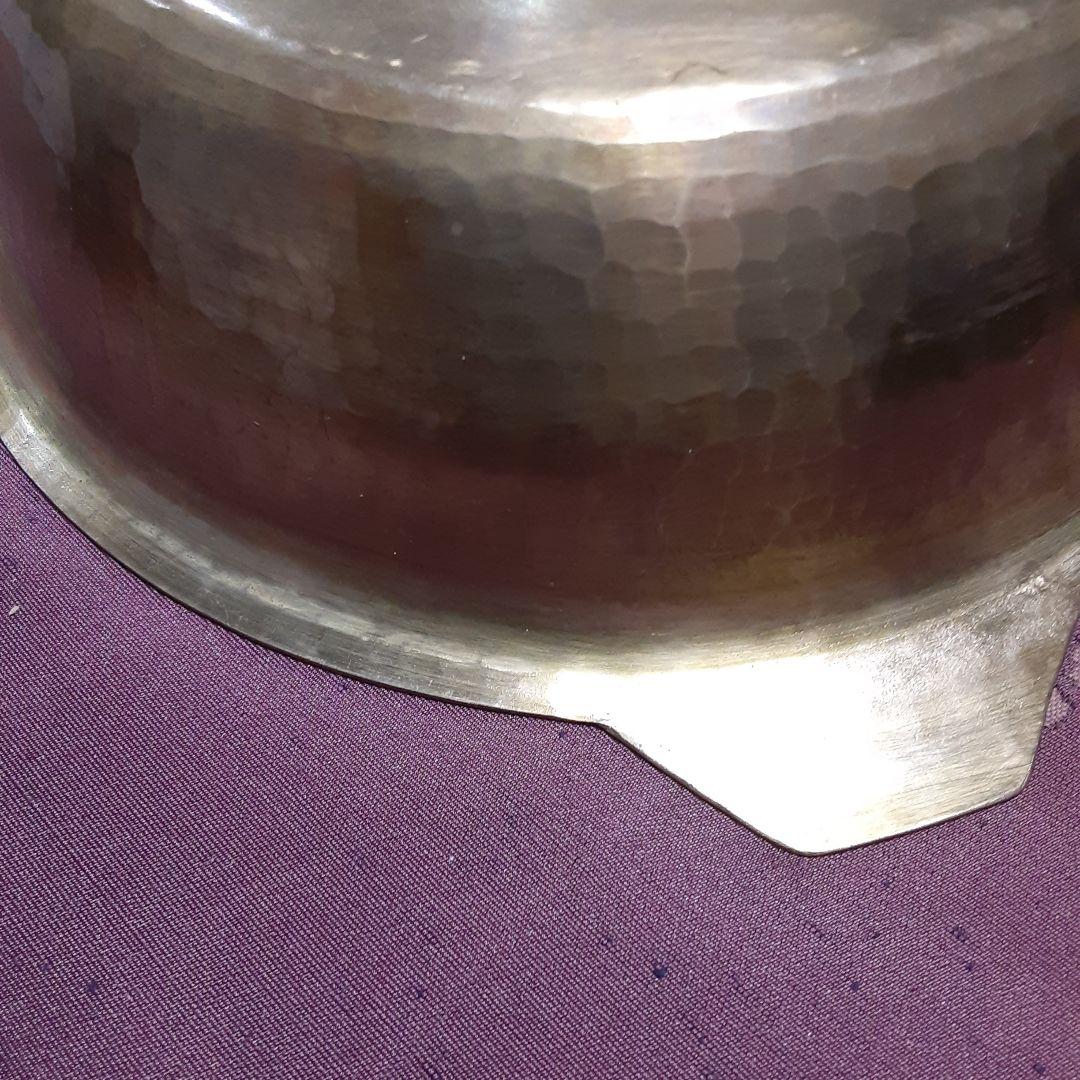 真鍮製　手打ち鍋