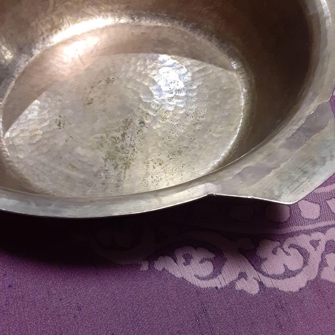 真鍮製　手打ち鍋