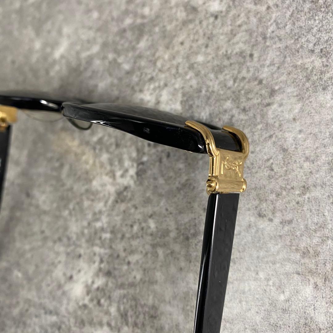 小物 Yves Saint Laurent Gold Logo Sunglasses
