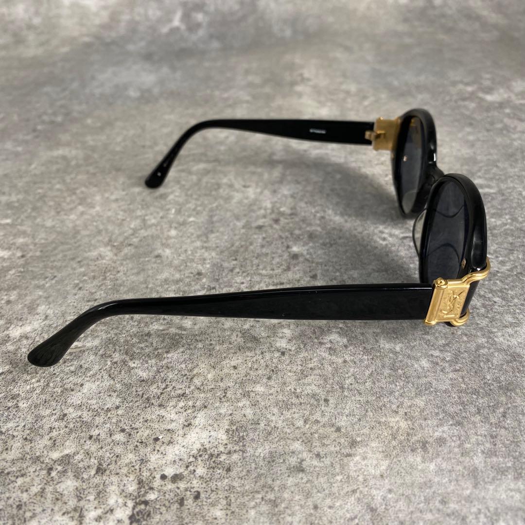 小物 Yves Saint Laurent Gold Logo Sunglasses