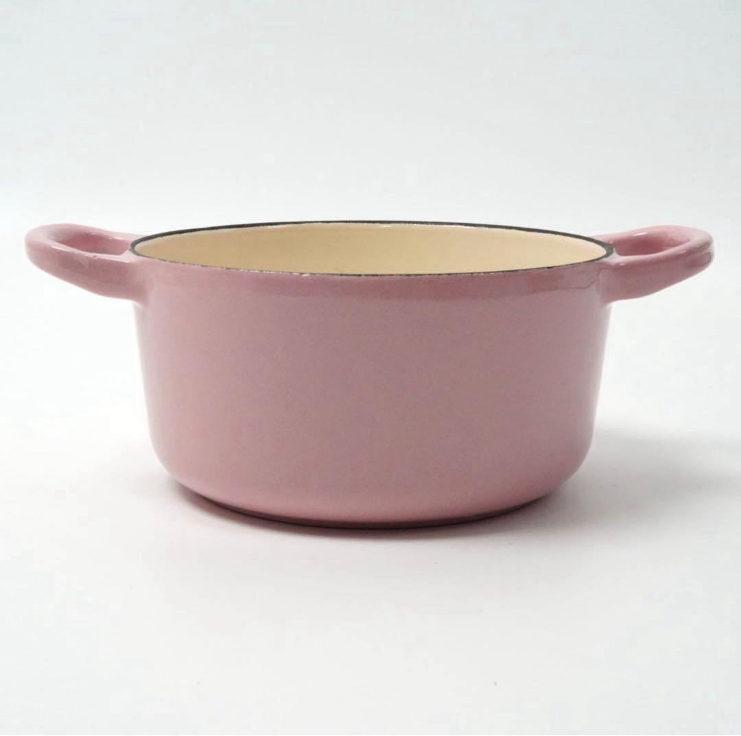 【美品】LE CREUSET　ココット ロンド シフォンピンク　14cm