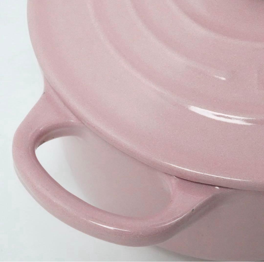 【美品】LE CREUSET　ココット ロンド シフォンピンク　14cm