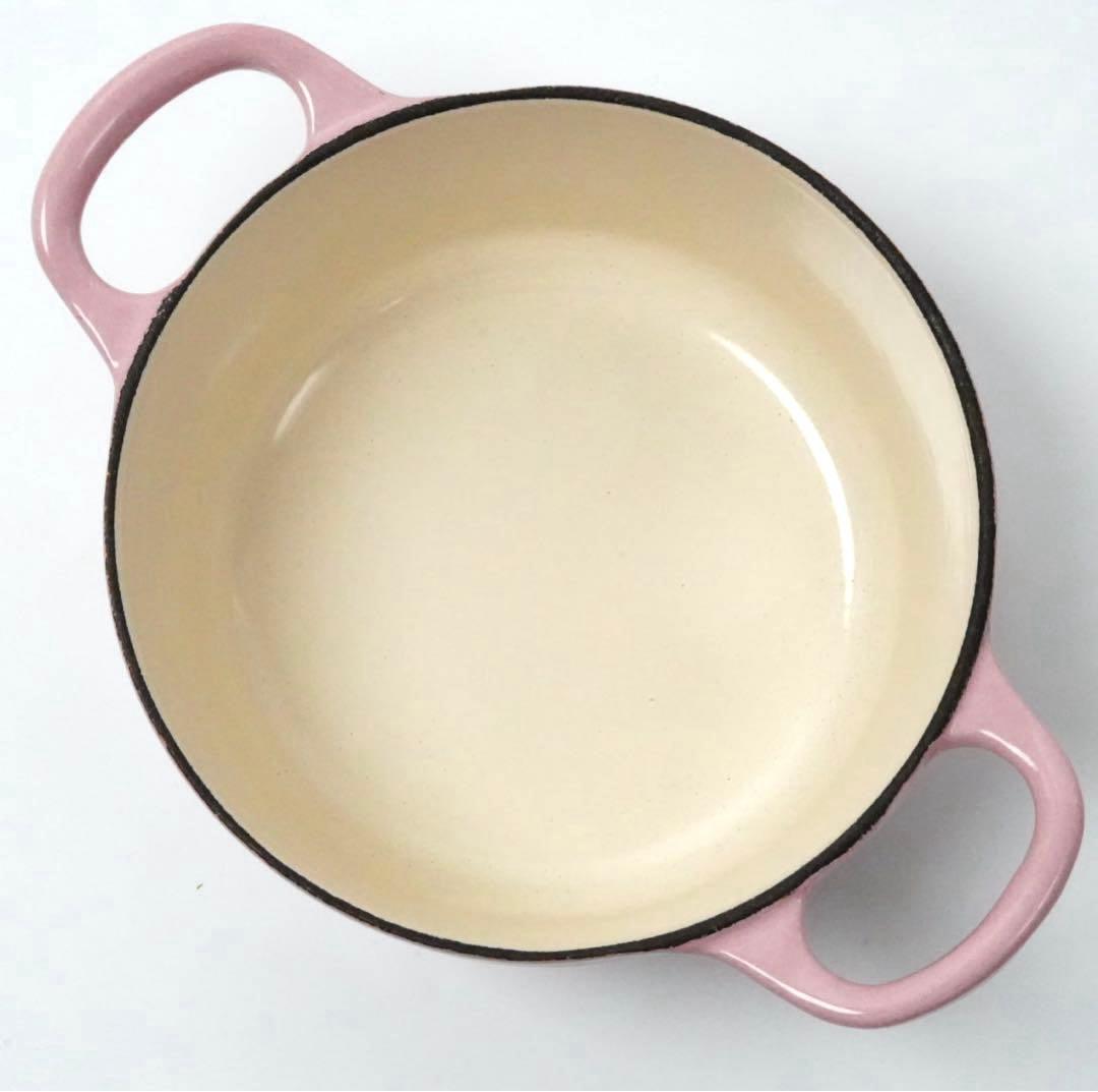 【美品】LE CREUSET　ココット ロンド シフォンピンク　14cm