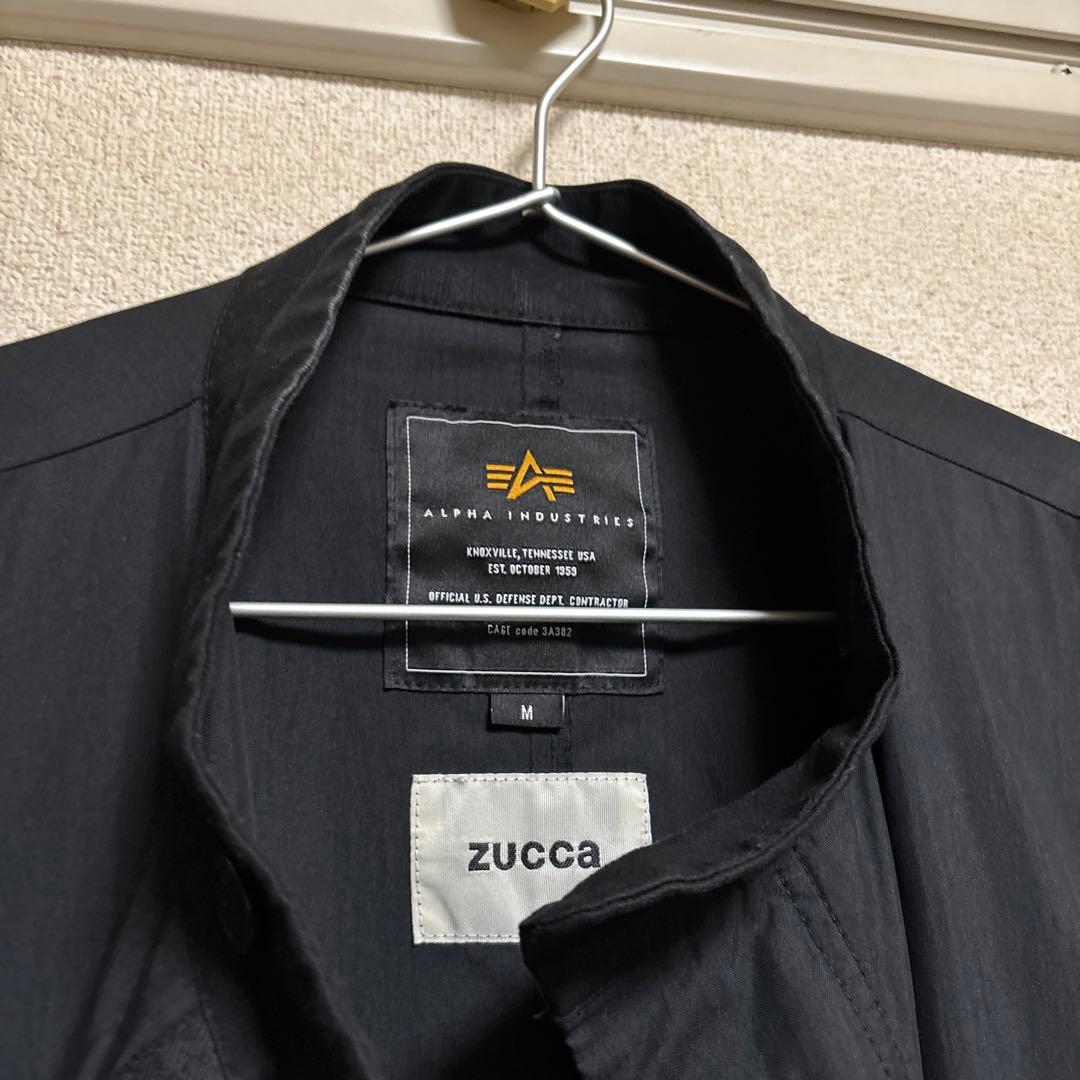 ゆ*ぺ様 zucca ミリタリーアウターコート M 黒　ブラック