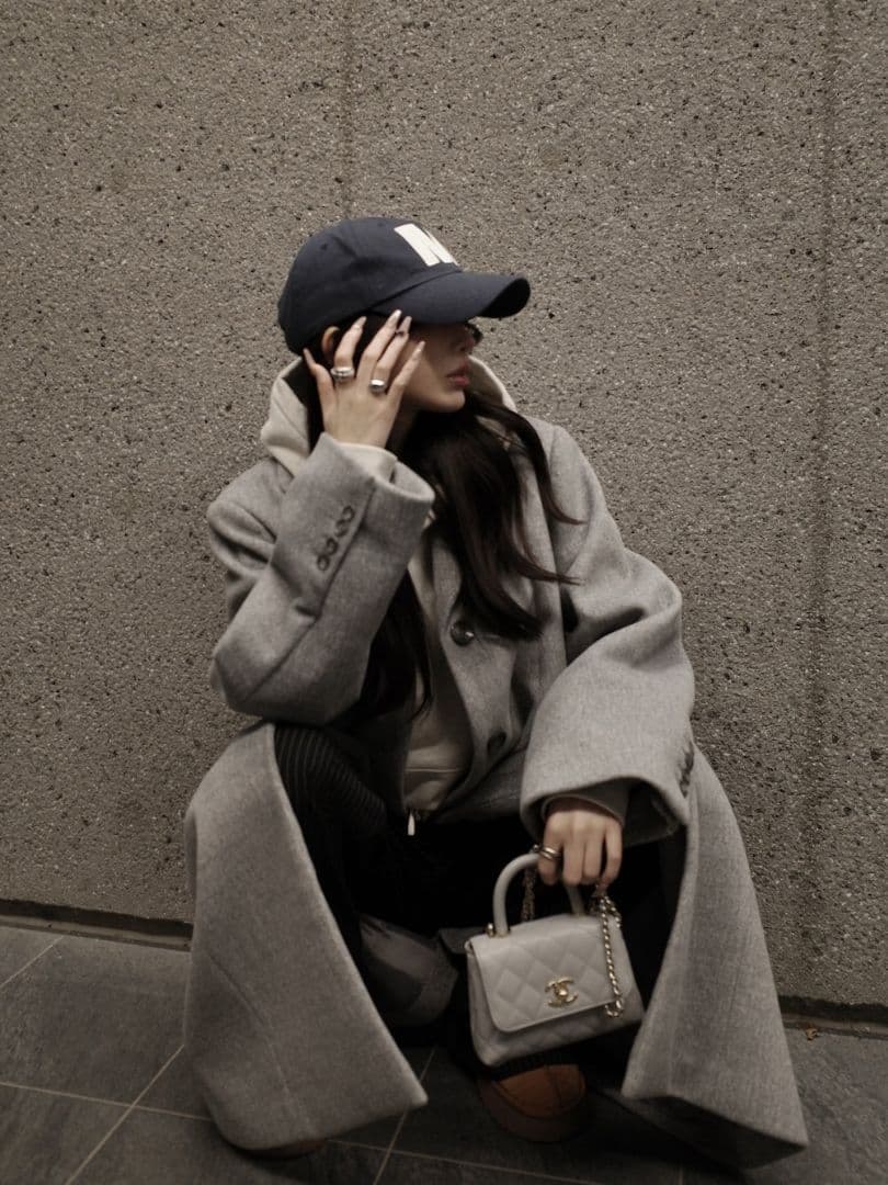 新品値札付き Darich ベーシックテーラードロングコート GRY