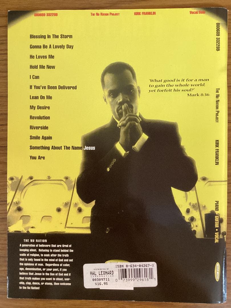 Kirk Franklin THE NU NATION PROJECT 楽譜