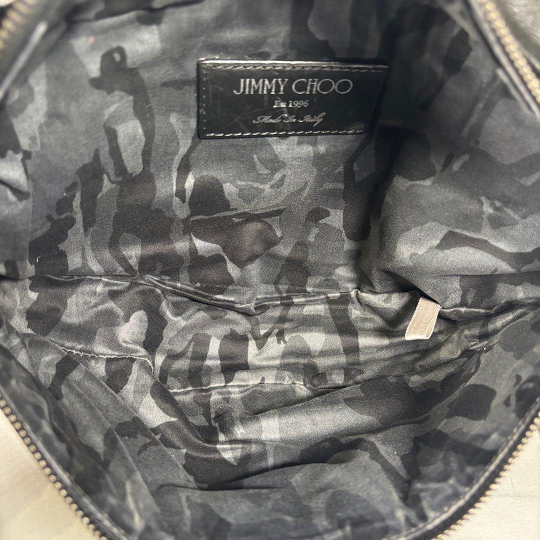 JIMMY CHOO ボディバッグ デリー スタースタッズ レザー ブラック
