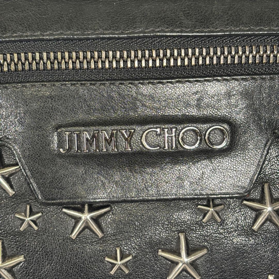 JIMMY CHOO ボディバッグ デリー スタースタッズ レザー ブラック