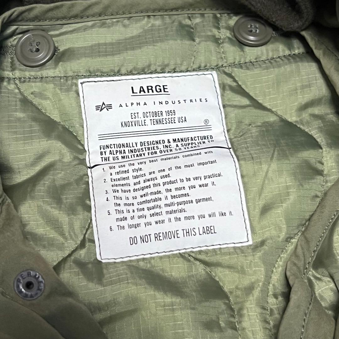 ALPHA INDUSTRIES（アルファ）モッズコート M-65/L/カーキ