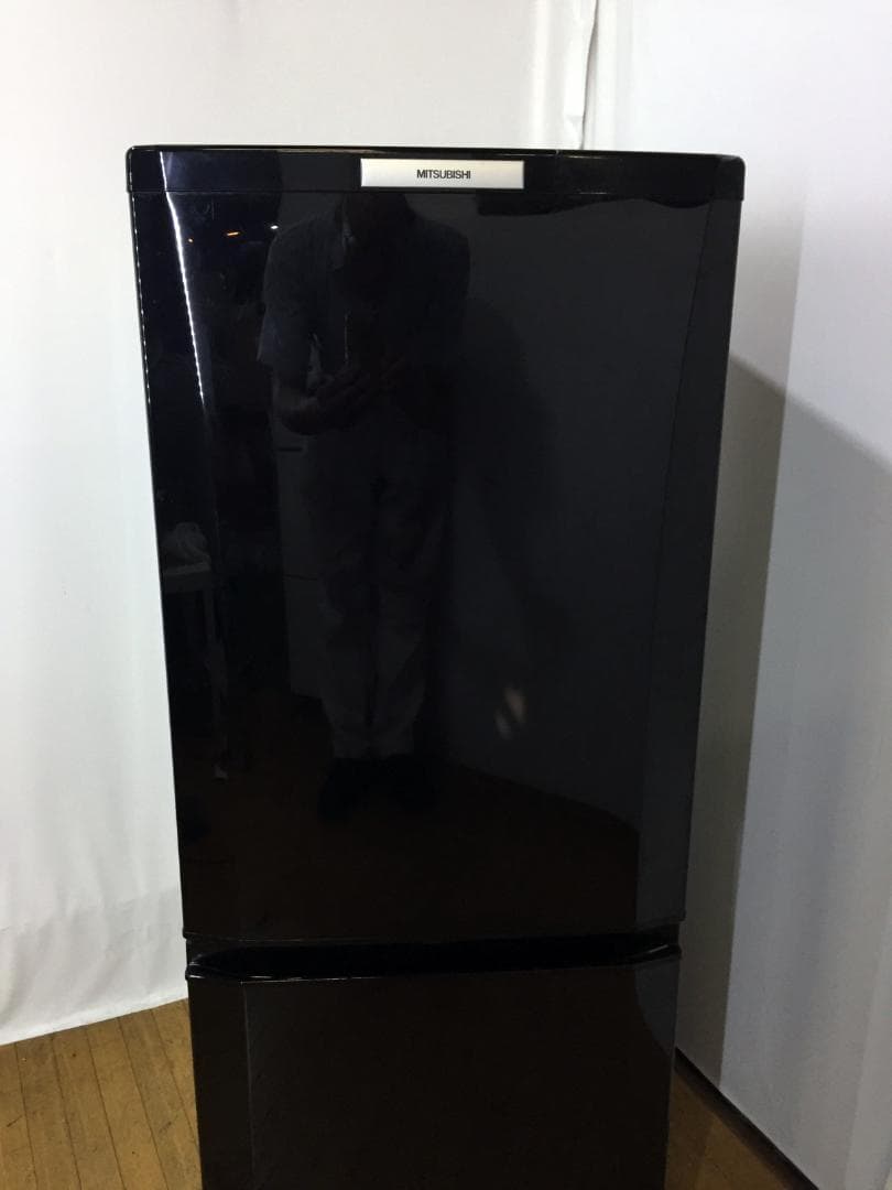 ★美品 中古★ 三菱 146L　ラウンドカット　２ドア冷蔵庫【MR-P15T】
