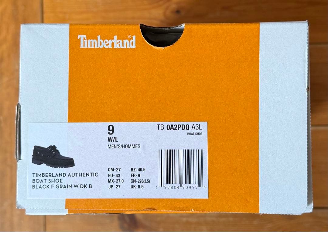 限定品　Timberland 3eye 黒　オールレザー