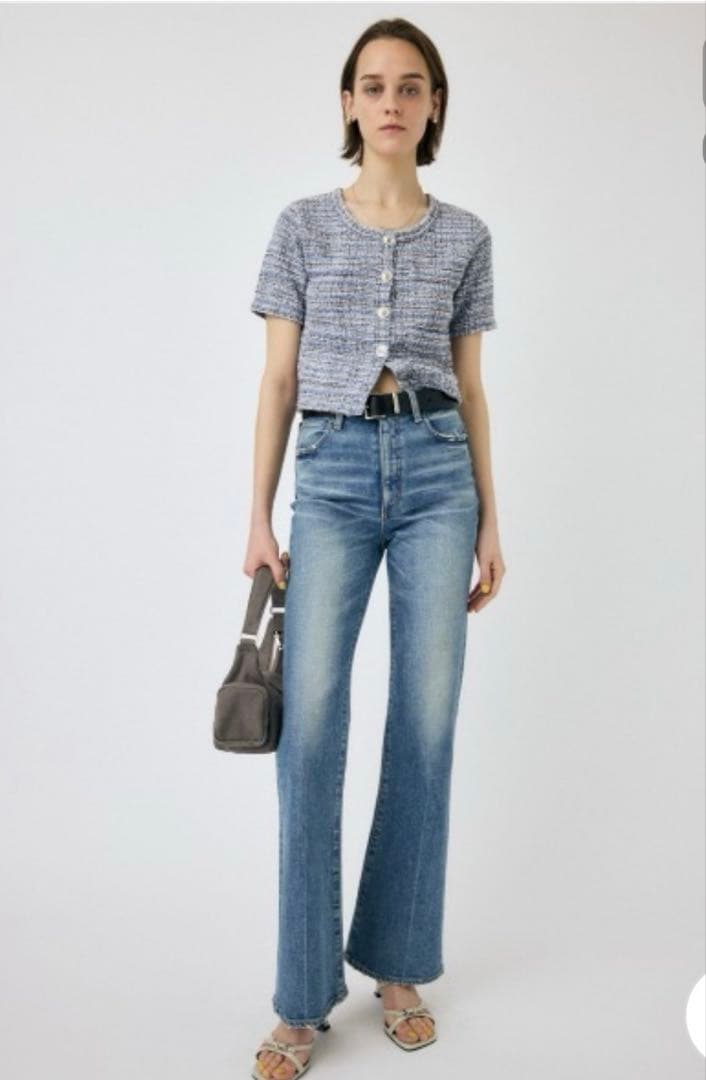 【新品タグ付】MOUSSY MVS FLARE ブルー　23inch