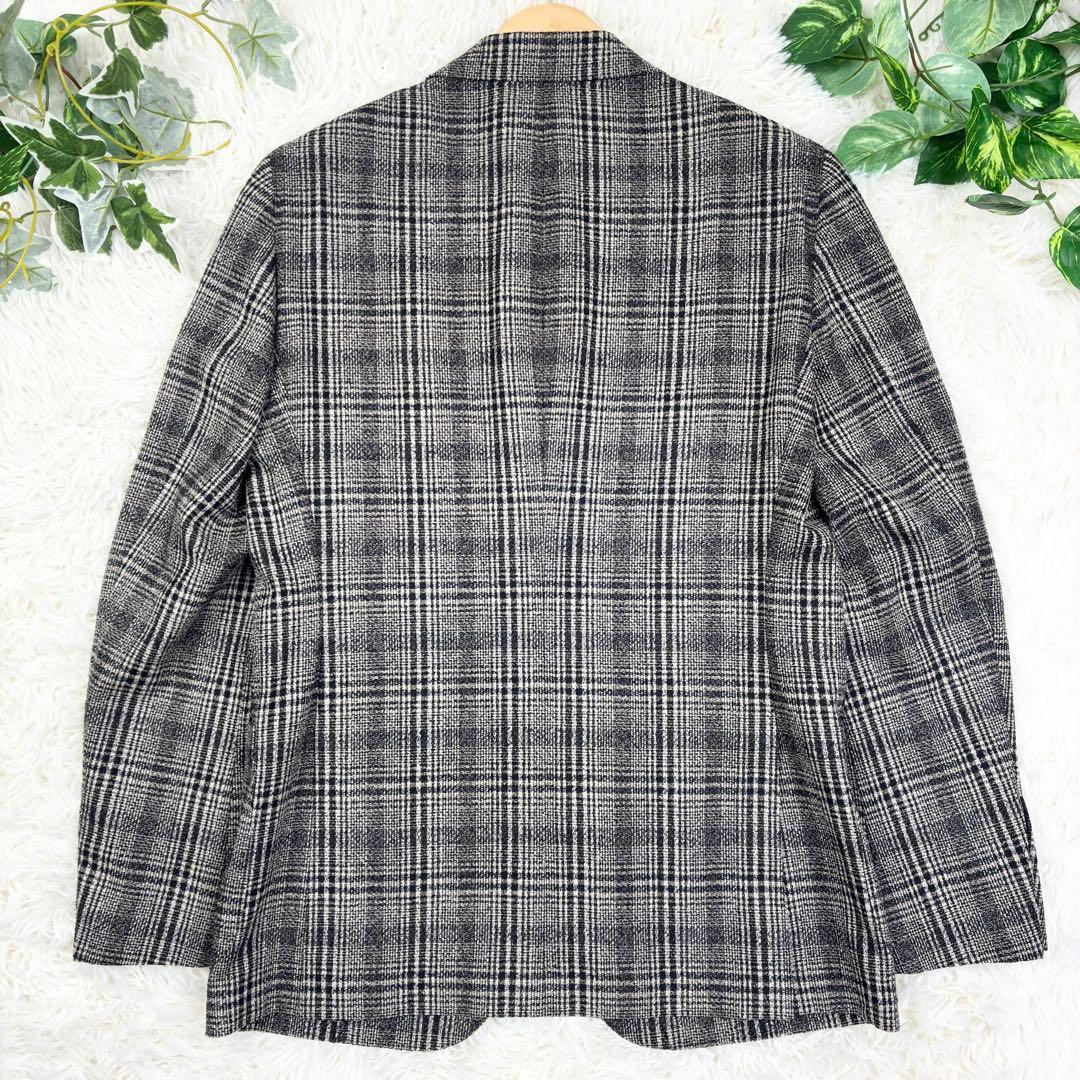 美品　ユナイテッドアローズトウキョウ　シルク混　タータンチェック　アンコン　Ｌ