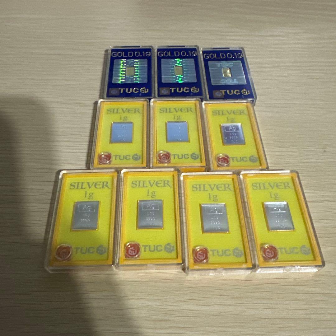 金 0.1g銀 1g セット TUC