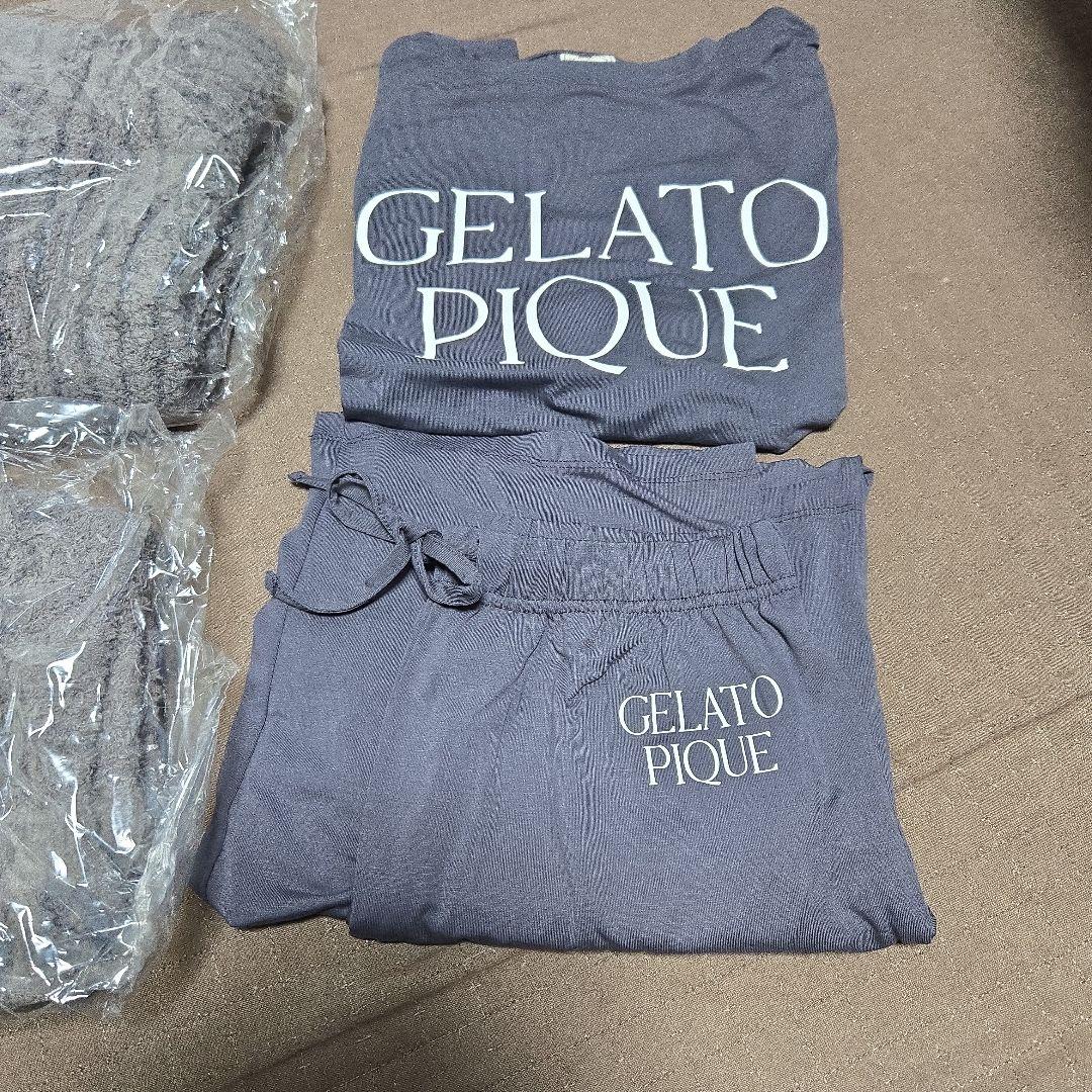 2025福袋GELATO PIQUE グレー ルームウェアセット