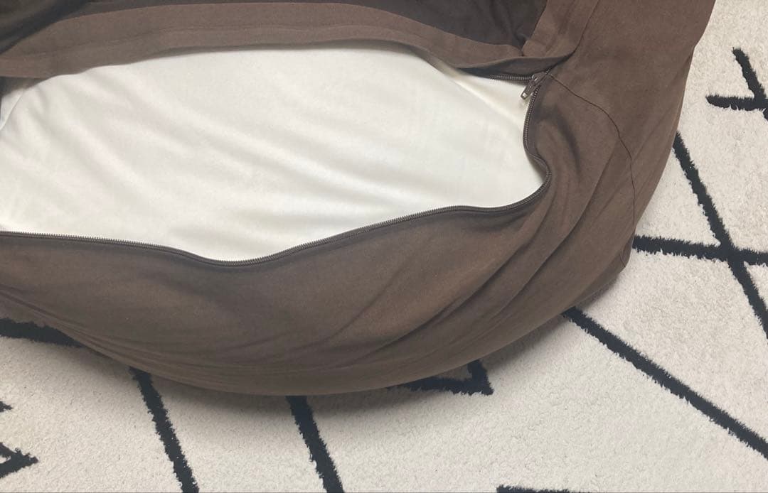 【お値下げ】無印良品　ビーズクッション体にフィットするソファ大　65×65×43