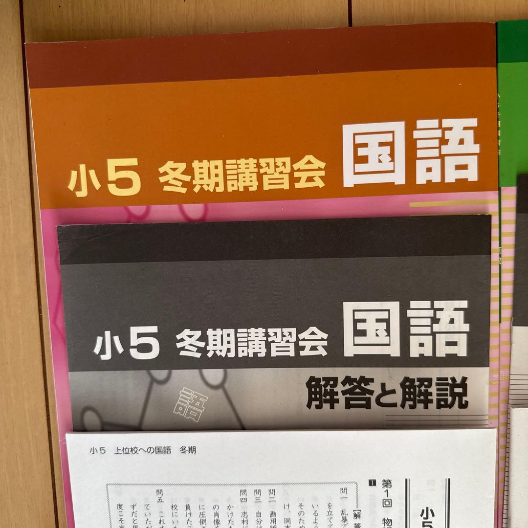 【早稲田アカデミー】 小5 冬期講習 早稲アカ上位校5年生