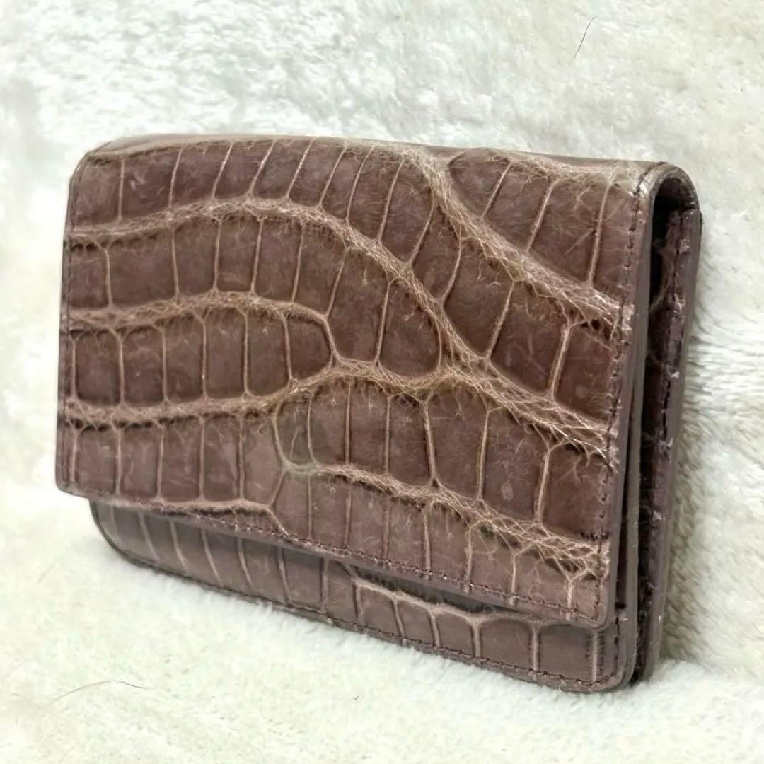 Bottega Veneta ボッテガヴェネタ 名刺入れ カードケース クロコ