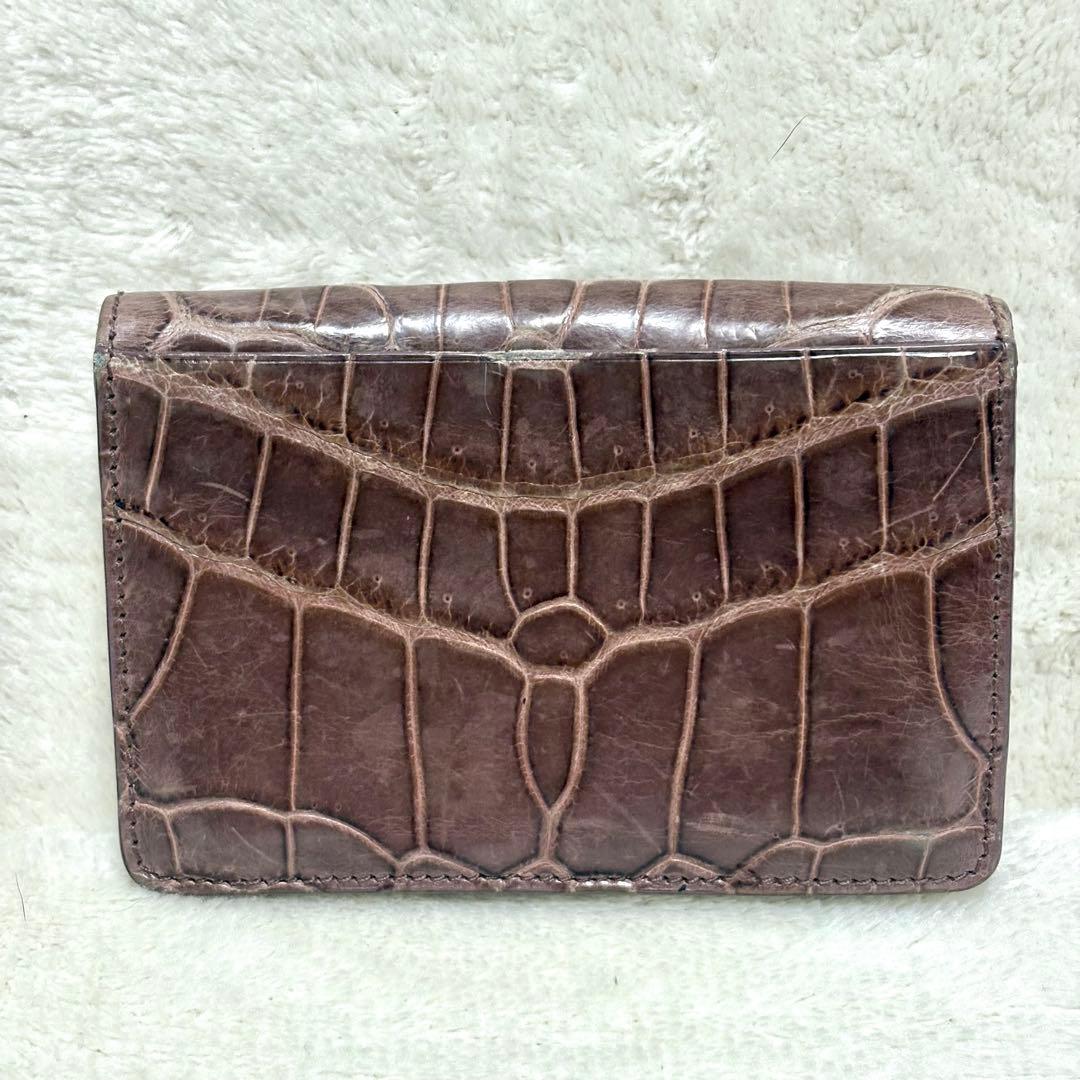 Bottega Veneta ボッテガヴェネタ 名刺入れ カードケース クロコ